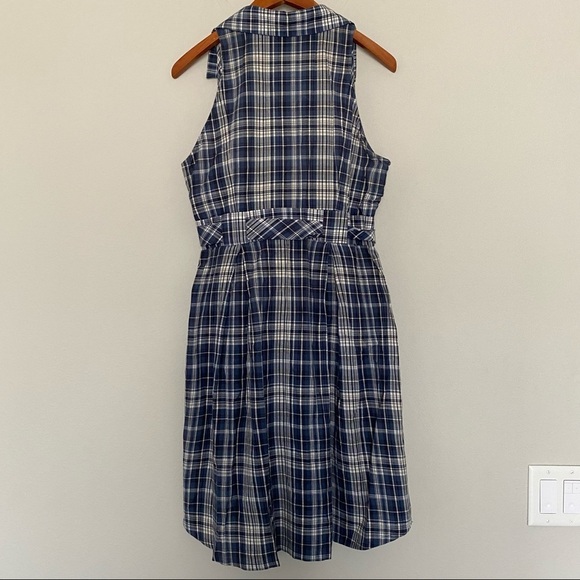 Signature by Robbie Bee sleeveless Plaid dress 10 - Picture 8 of 11